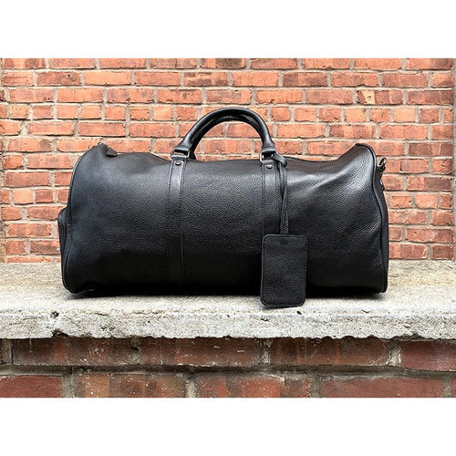 Load image into Gallery viewer, The Endre Weekender | Vintage Leather Duffle Bag
