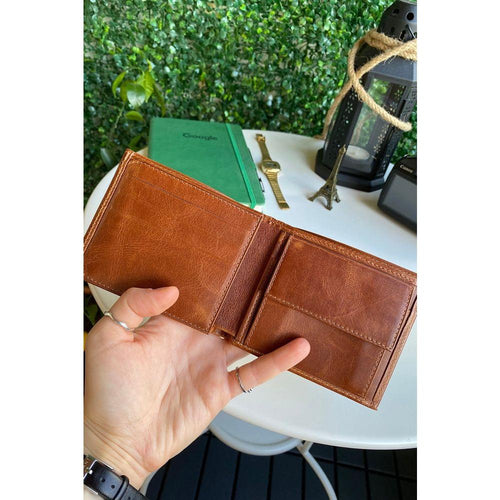 Load image into Gallery viewer, Atlanta - Genuine Leather Trifold Wallet with Coin Pouch Compartment
