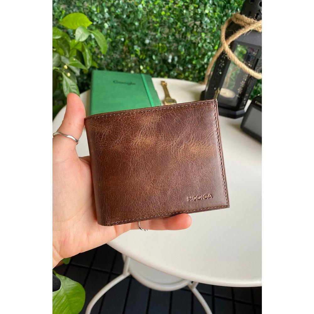 Atlanta - Luxurious Genuine Leather Trifold Wallet with Coin Pouch Compartment