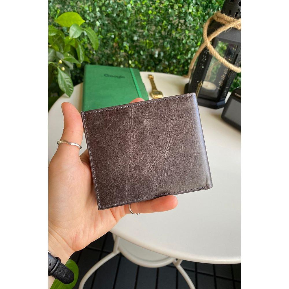 Atlanta - Luxurious Genuine Leather Trifold Wallet with Coin Pouch Compartment