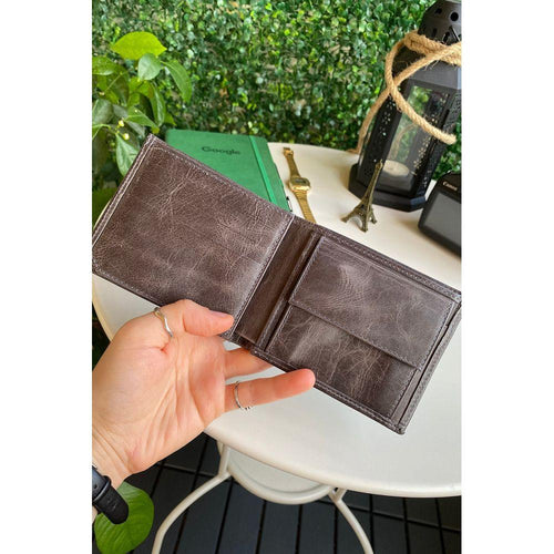 Load image into Gallery viewer, Atlanta - Genuine Leather Trifold Wallet with Coin Pouch Compartment
