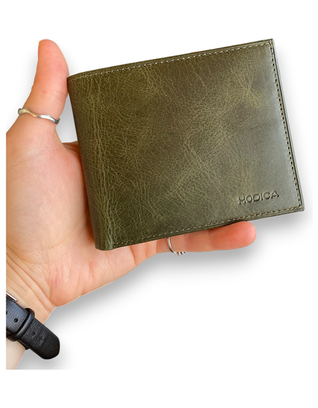 Atlanta - Genuine Leather Trifold Wallet with Coin Pouch Compartment