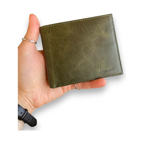 Load image into Gallery viewer, Atlanta - Genuine Leather Trifold Wallet with Coin Pouch Compartment
