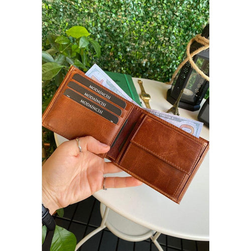 Load image into Gallery viewer, Atlanta - Genuine Leather Trifold Wallet with Coin Pouch Compartment
