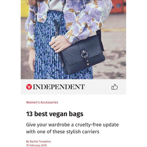 Load image into Gallery viewer, Reina Black Vegan Handbag
