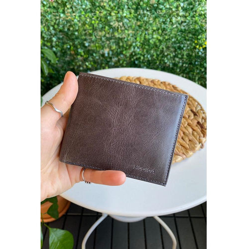 Load image into Gallery viewer, Atlanta - Genuine Leather Trifold Wallet with Coin Pouch Compartment
