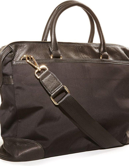 Jacki Easlick Black Nylon Briefcase: A Fusion of Style and Sophistication