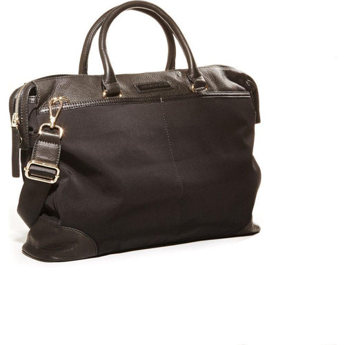 Load image into Gallery viewer, Jacki Easlick Black Nylon Briefcase: A Fusion of Style and Sophistication
