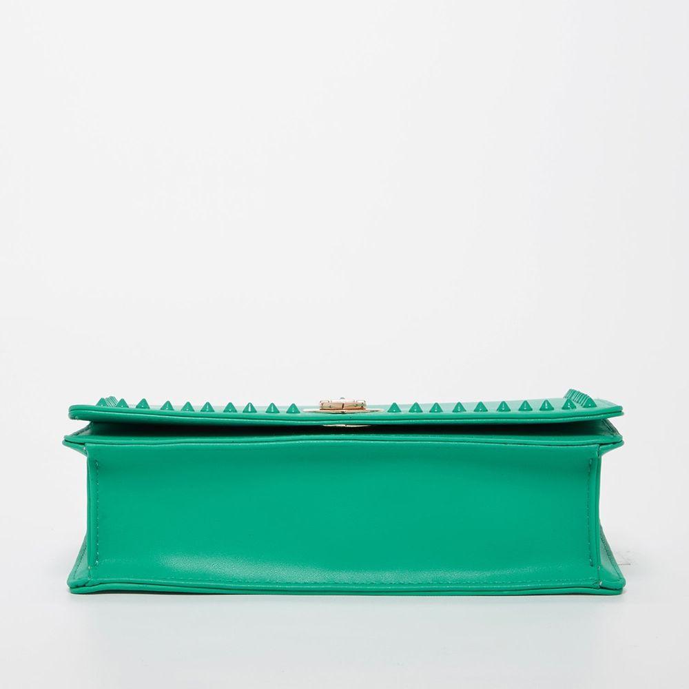 Josie Green Leather Bag with Chain Strap - A Touch of Luxe Elegance