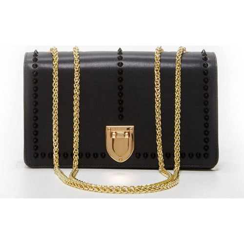 Load image into Gallery viewer, Josie Black Leather Chain Bag - A Luxurious Companion
