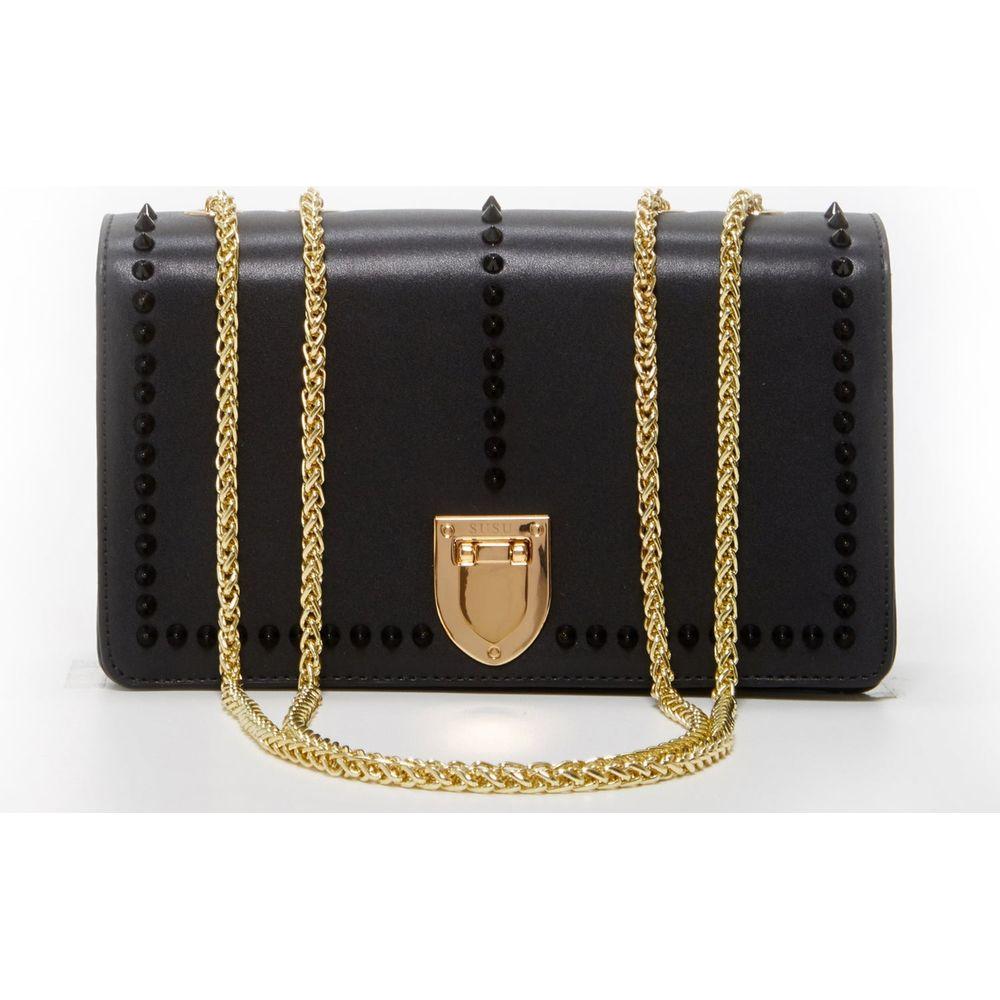 Josie Black Leather Chain Bag - A Luxurious Companion