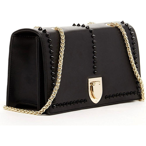 Load image into Gallery viewer, Josie Black Leather Chain Bag - A Luxurious Companion

