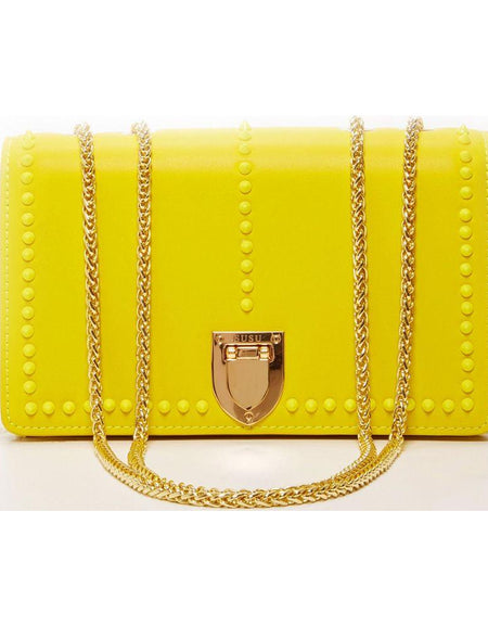 Josie Mustard Yellow Leather Purse