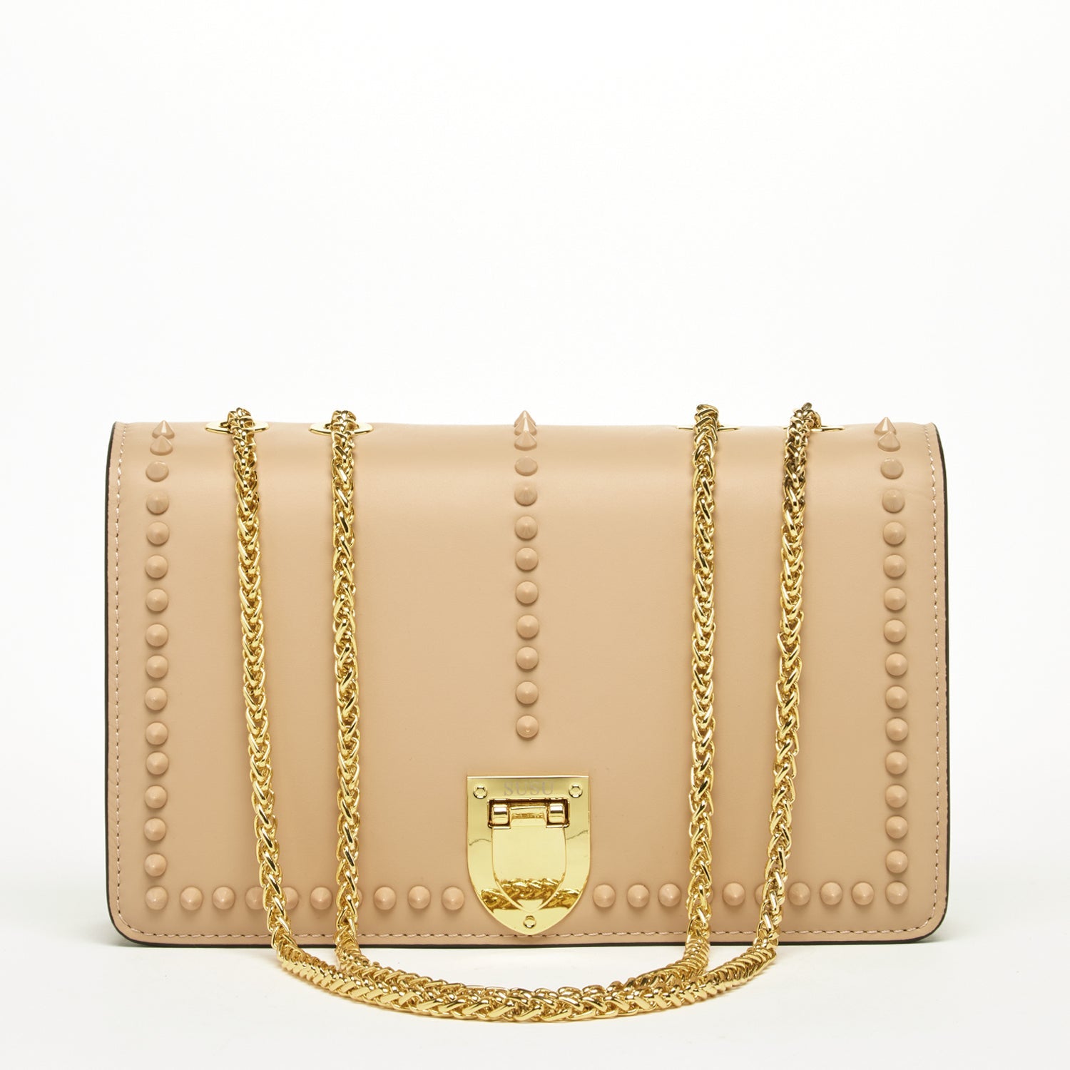 SUSU The Josie Leather Purse Beige