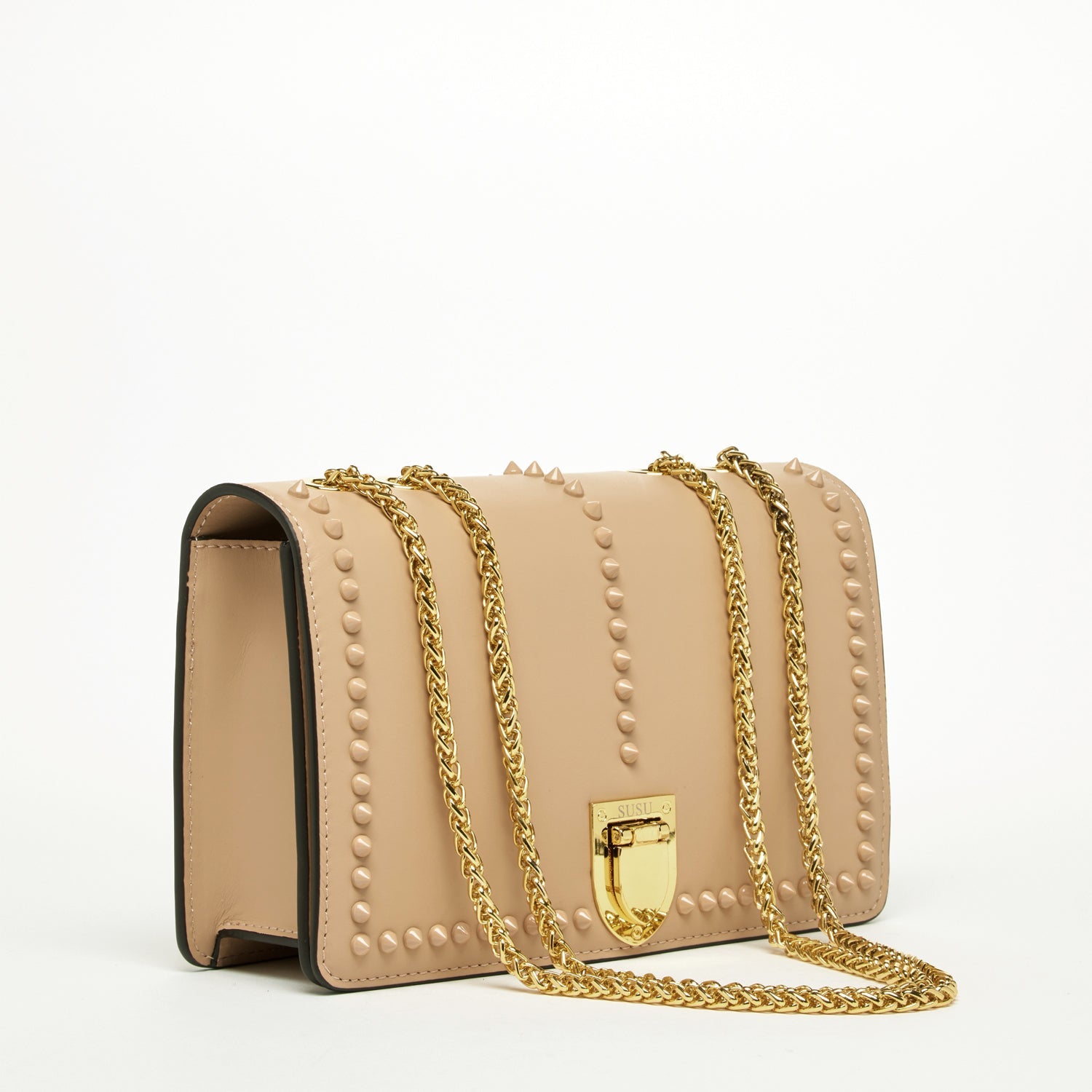 SUSU The Josie Leather Purse Beige