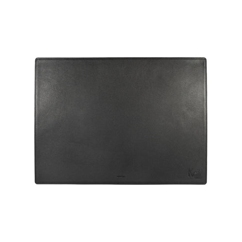 Load image into Gallery viewer, K0044AB | Sottomano da Scrivania in Vera Pelle pieno fiore con grana dollaro - Colore Nero - Dimensioni: cm 50 x 37 x 0,5 - Confezione: Busta in Cartoncino Nera-1
