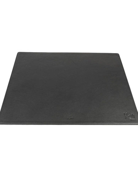 K0044AB | Sottomano da Scrivania in Vera Pelle pieno fiore con grana dollaro - Colore Nero - Dimensioni: cm 50 x 37 x 0,5 - Confezione: Busta in Cartoncino Nera-0
