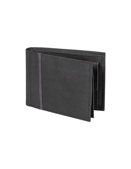 K12204AF | Portafogli Uomo in Vera Pelle pieno fiore, Naked. Colore Nero. Protezione RFID. Dimensioni da chiuso: cm 12,5 x 9,5 x 2. Confezione: Scatola regalo fondo/coperchio-0