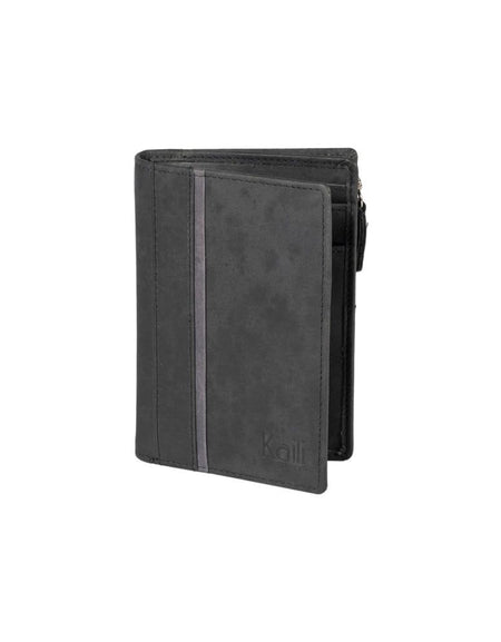 K12234AF | Portafogli Donna in Vera Pelle pieno fiore, Naked. Colore Nero. Protezione RFID. Dimensioni da chiuso: cm 9,5 x 14 x 3. Confezione: Scatola regalo fondo/coperchio-0