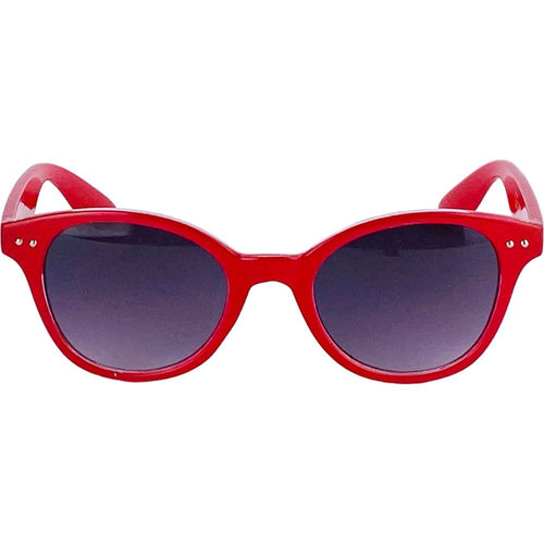 Load image into Gallery viewer, Occhiali da Sole Donna con montatura in Poliammide. Lenti sfumate di Protezione UV400 - Colore Rosso. Dimensioni: cm 14 x 4,5 x 15-1
