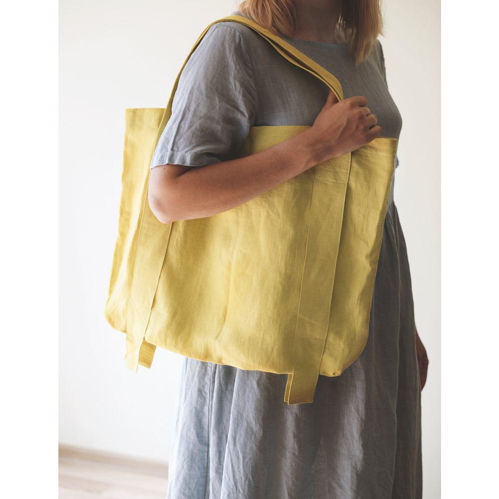 Natural Light linen canvas bag