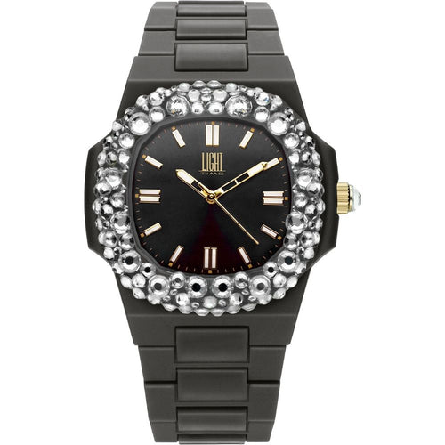 Load image into Gallery viewer, LIGHT TIME Mod. VELVET NAUTILUS - Black Clear Strass-0
