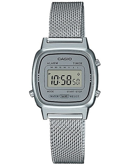 CASIO VINTAGE Mod. ICONIC MINI STEEL - SILVER MESH-0