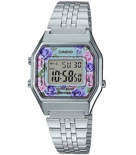 CASIO VINTAGE LADY STEEL FLOWERS-0