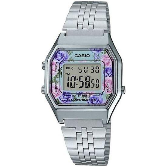 CASIO VINTAGE LADY STEEL FLOWERS-0