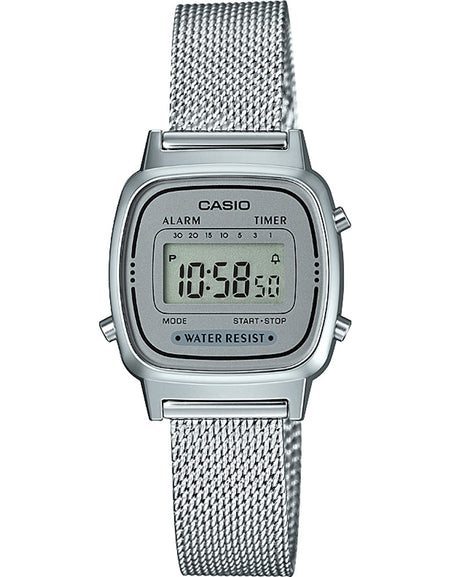 CASIO VINTAGE Mod. ICONIC MINI STEEL SILVER MESH-0