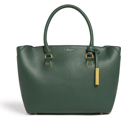 Load image into Gallery viewer, LaBante London Green Sophie Vegan Leather Tote Bag
