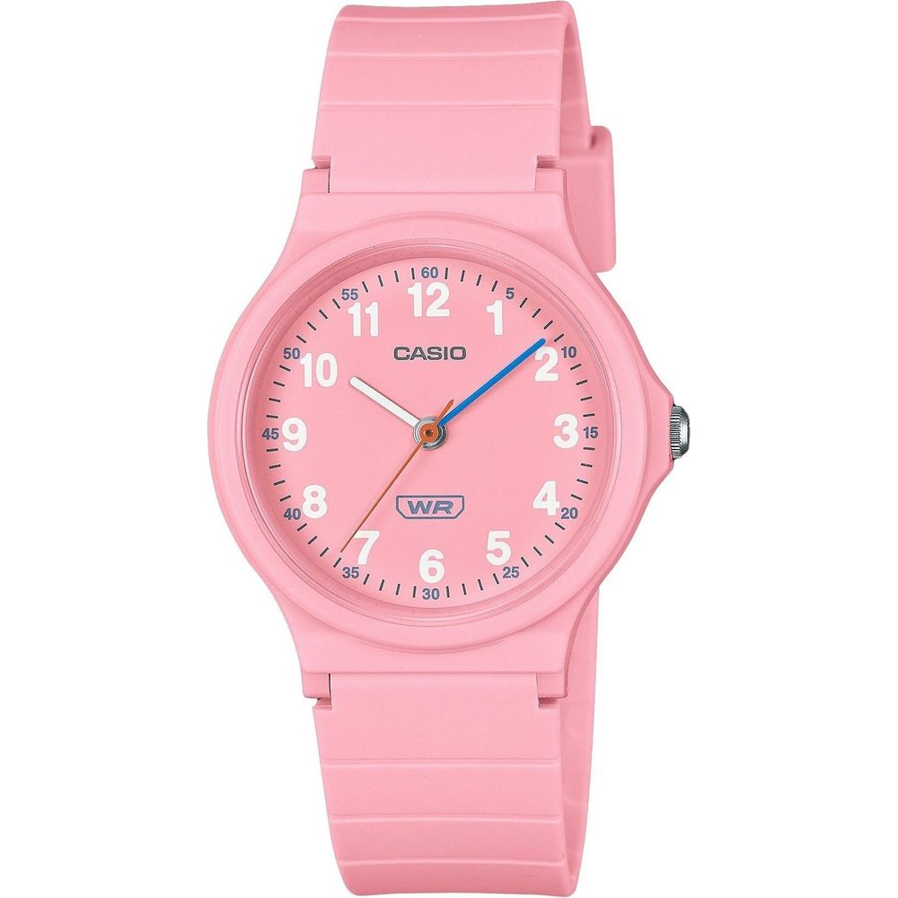 Casio Pop Analog Pink Bio Based Resin Strap Pink Dial Quartz LQ-24B-4B Women's Watch