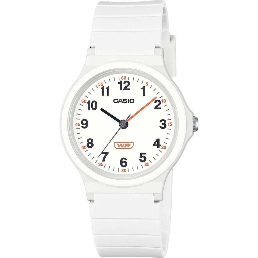 Casio Pop Analog White Bio Based Resin Strap White Dial Quartz LQ-24B-7B Women's Watch