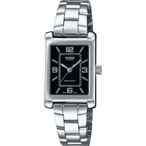 Load image into Gallery viewer, Casio Standard Analog Stainless Steel Black Dial Quartz Women&#39;s Watch
