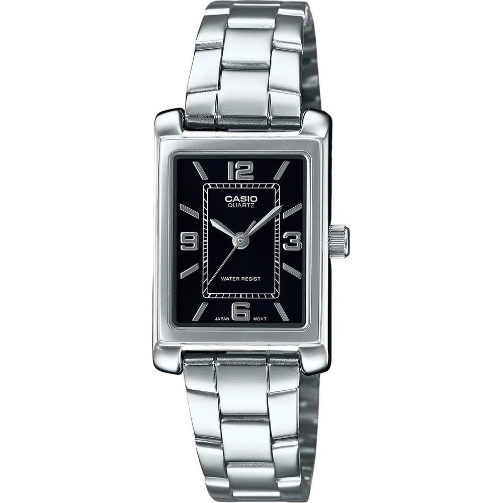 Casio Standard Analog Stainless Steel Black Dial Quartz Women's Watch