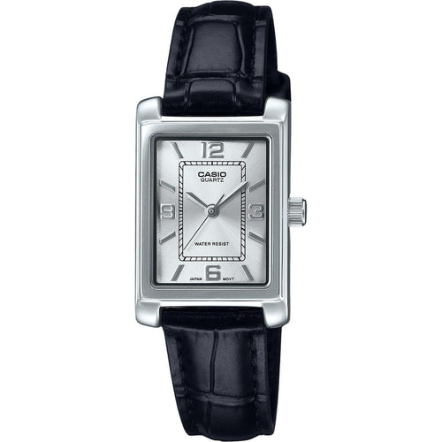 Load image into Gallery viewer, Casio Standard Analog Leather Strap Silver Dial Quartz Women&#39;s Watch
