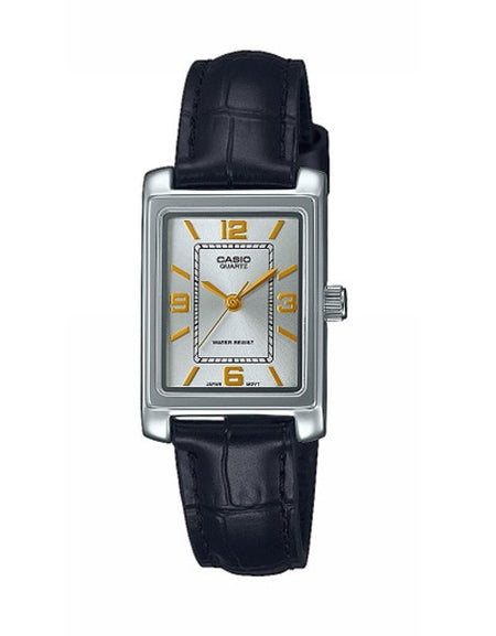 CASIO COLLECTION Mod. TANK. LEATHER - ARGENTEE-0