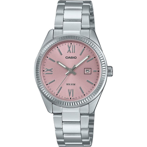 Load image into Gallery viewer, Casio Standard Analog Stainless Steel Pink Dial Quartz Women&#39;s Watch – Elegance Redefined
