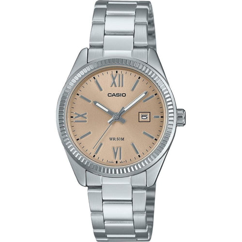 Load image into Gallery viewer, Casio Standard Analog Stainless Steel Peach Dial Quartz LTP-1302DD-4A2V Women&#39;s Watch: Elegance Redefined
