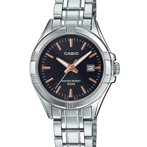 Load image into Gallery viewer, CASIO COLLECTION Mod. LADY DATE - BLACK. BRONZE INDEXES-0
