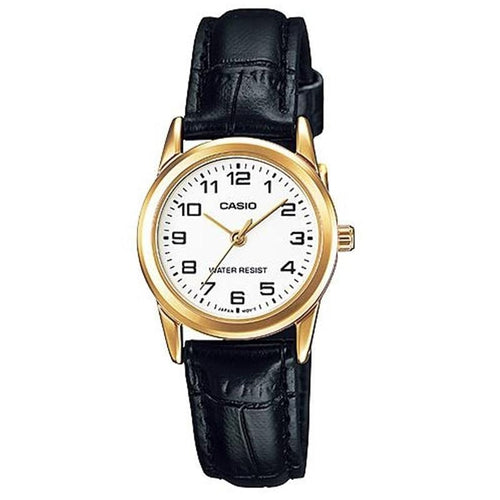Load image into Gallery viewer, CASIO COLLECTION Mod. LADY 3H GOLD. LEATHER - WHITE-0
