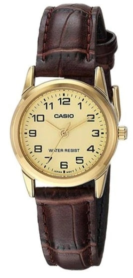 CASIO COLLECTION Mod. LADY 3H GOLD, LEATHER - GOLD-0