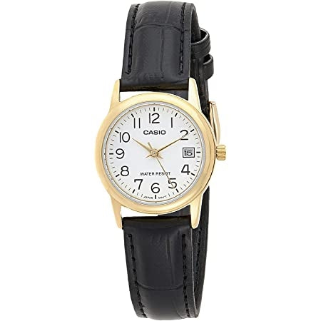 CASIO COLLECTION Mod. LADY DATE GOLD, LEATHER - WHITE-0