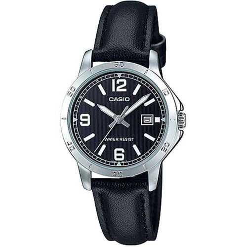 Load image into Gallery viewer, CASIO COLLECTION Mod. LADY DATE. LEATHER - BLACK-0
