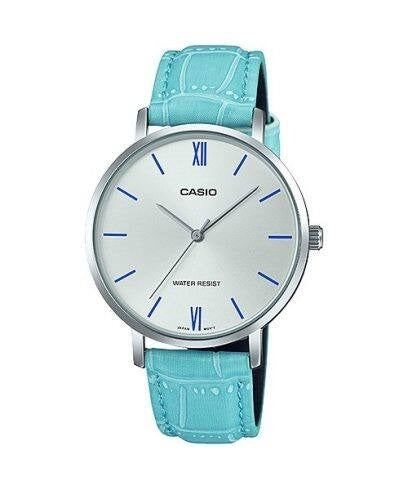 CASIO COLLECTION Mod. MINIMAL. LEATHER - ARGENTEE-0