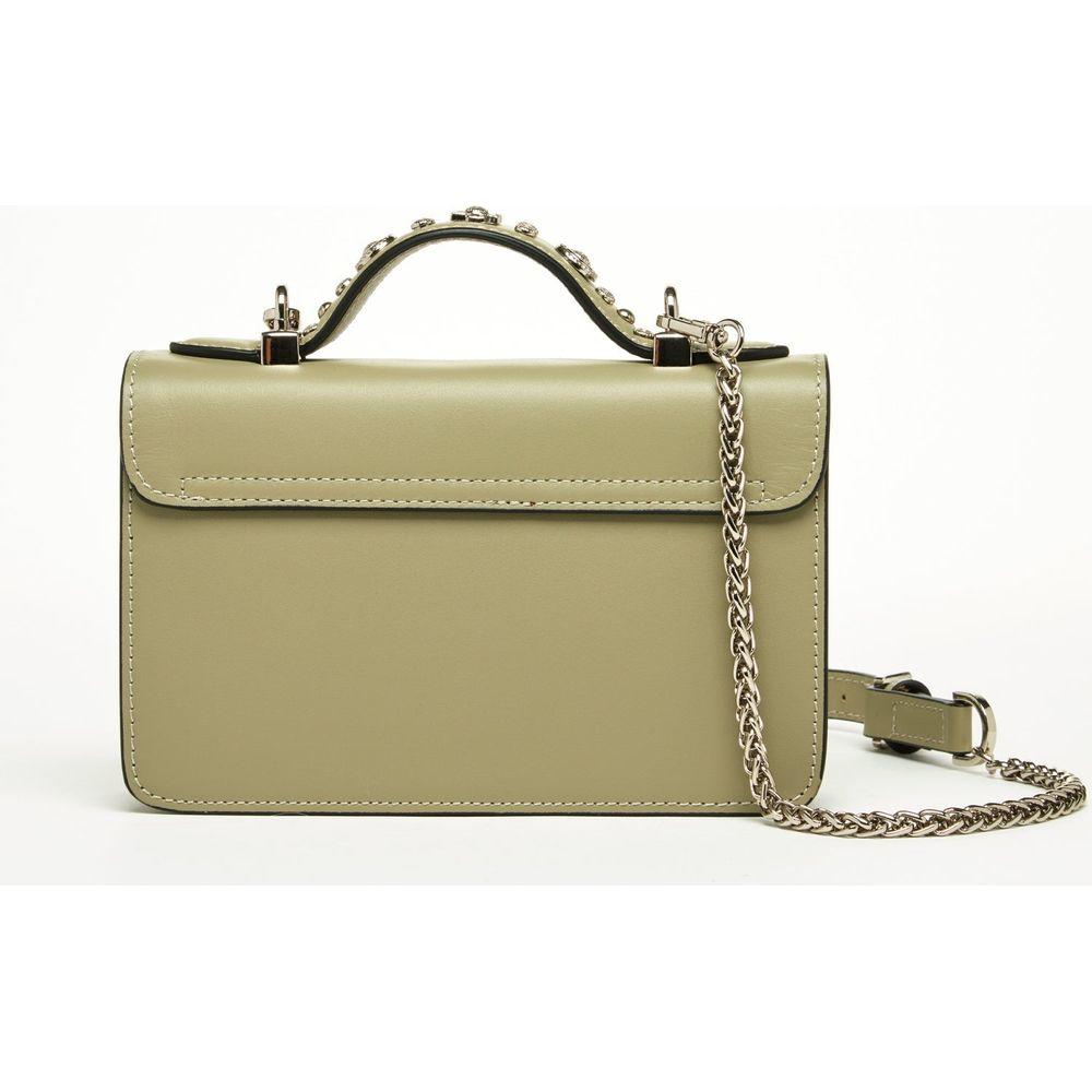 SUSU The Hollywood Leather Crossbody Bag in Sage Green