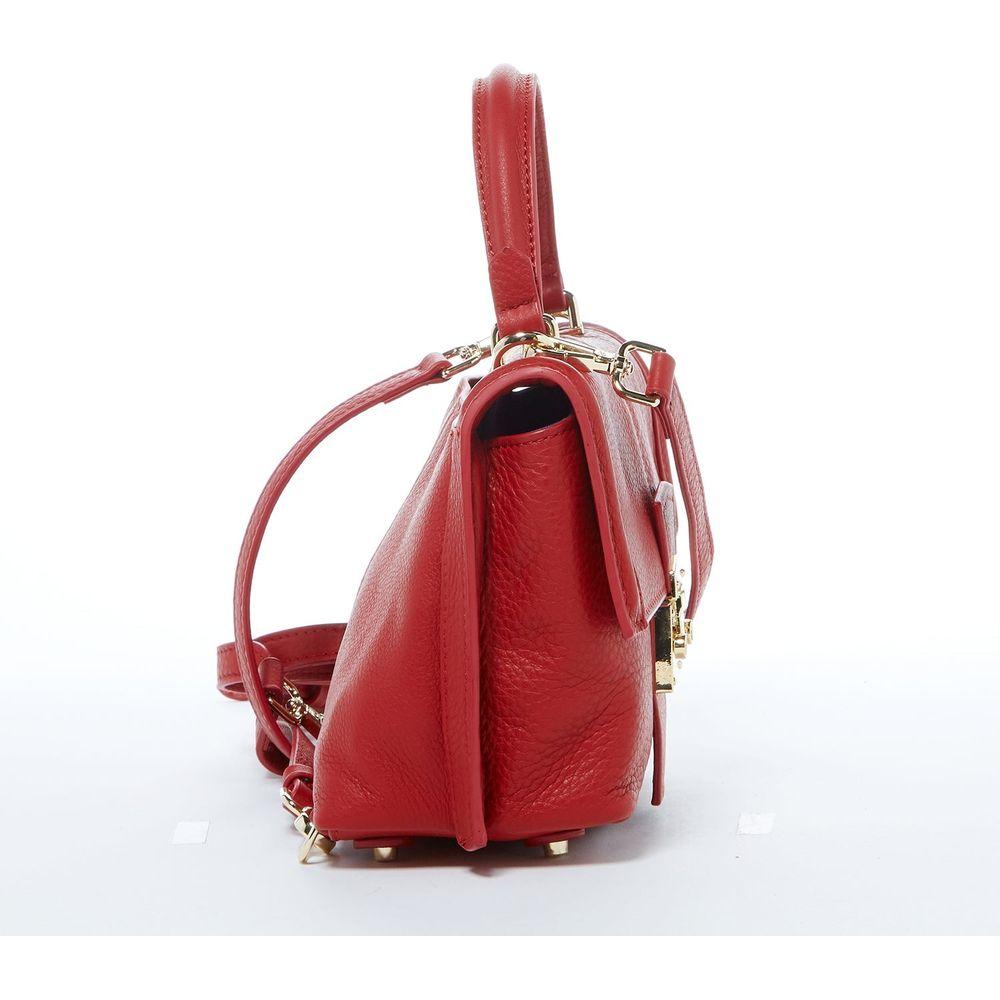 SUSU The Linda Red Leather Backpack Purse