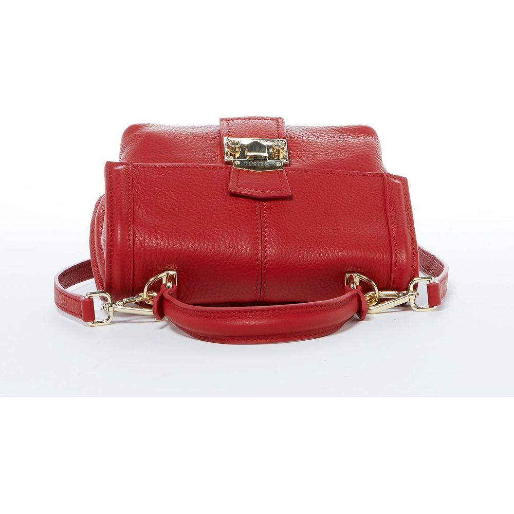 SUSU The Linda Red Leather Backpack Purse
