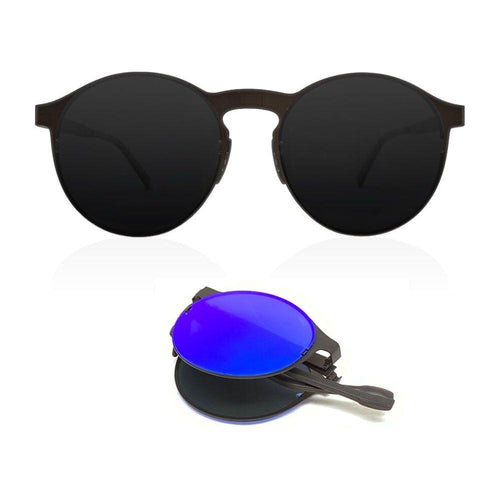 Load image into Gallery viewer, Looper - Foldable round sunglasses
