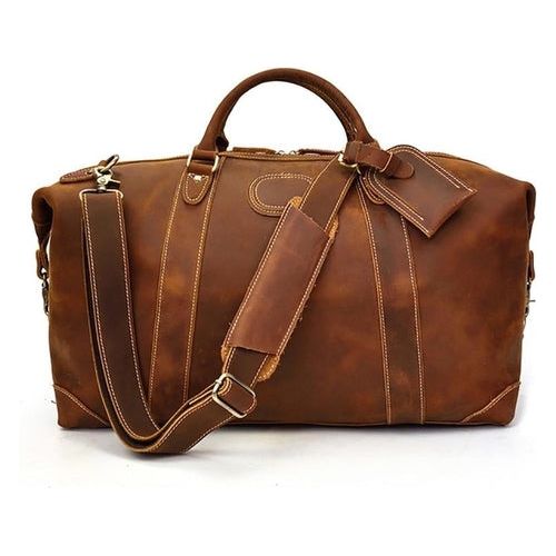 Eira Duffle Bag | Vintage Leather Weekender: The Pinnacle of Elegance